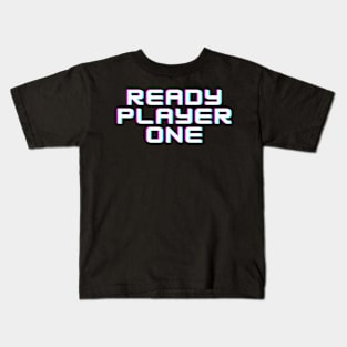 ready player 1 white Kids T-Shirt